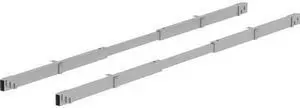 Lorell Adjustable Crossbar Set - 67" Width - Silver  LLR16208