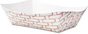 C-300 3# Red Weave Foodtray (500)