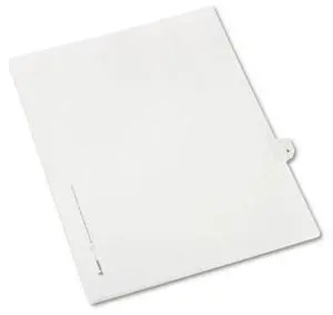 Avery 82207 Allstate-Style Legal Side Tab Divider, Title: 9, Letter, White, 25/Pack
