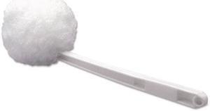 Deluxe Bowl Mop, 10" Handle, 2" dia. Head, Plastic, White, 25/Carton BWK00160