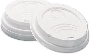 C-Dome Ppr Cup Lid F/8Oz Sip-Thru Whi 10/100