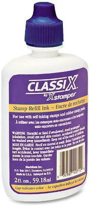 Refill Ink for Classix Stamps, 2 oz Bottle, Blue