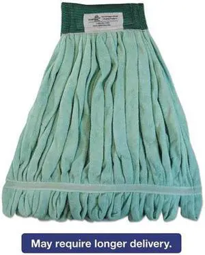 Boardwalk Microfiber Looped-End Wet Mop Head Medium Green MWTMG