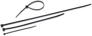 Tatco Nylon Cable Ties 11 x 3/16 50 lb 500/Pack Black 22700