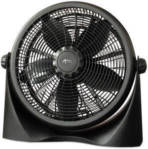 Alera 16" Super-Circulation 3-Speed Tilt Fan Plastic Black FAN163