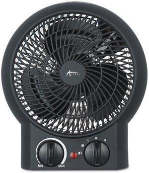 Alera Heater Fan, 8.25" X 4.38" X 9.38", Black HEFF10B