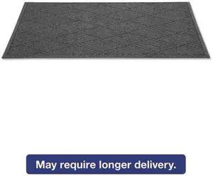 EcoGuard Diamond Floor Mat, Rectangular, 36 x 120, Charcoal MLLEGDFB031004