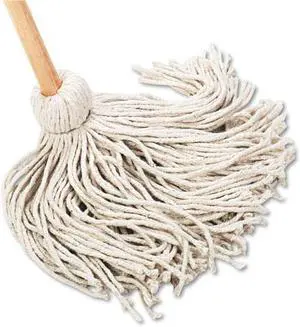 Deck Mop, 54" Wooden Handle, 20oz Cotton Fiber Head, 6/Carton BWK120C