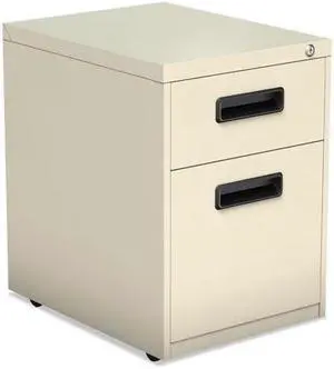 Alera - PABFPY - Two-Drawer Metal Pedestal File, 14 7/8w x 19 1/8d x 21 3/4h, Putty