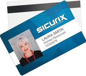 Baumgartens PVC ID Card - 2.12" Width x 3.37" Length - White BAU80340