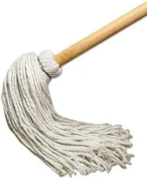 Boardwalk Deck Mop w/51 in. Wooden Handle 12 oz. Rayon Fiber Head 6/Pack 112R
