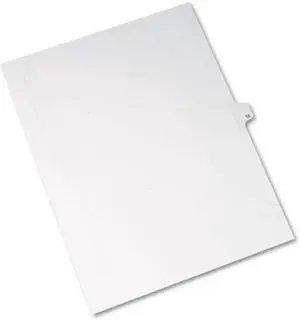 Avery 82211 Allstate-Style Legal Side Tab Divider, Title: 13, Letter, White, 25/Pack