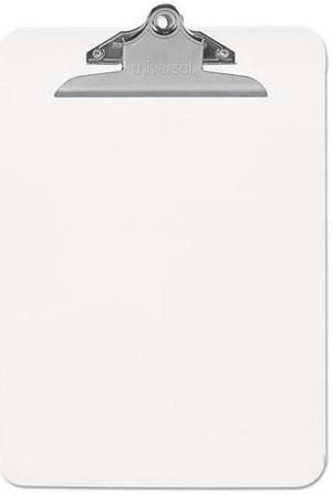UNIVERSAL Plastic Clipboard with High Capacity Clip 1" Capacity Holds 8 1/2 x 12