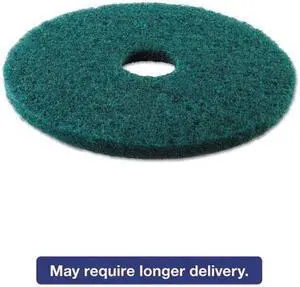Standard 16-Inch Diameter Heavy-Duty Scrubbing Floor Pads, Green BWK4016GRE
