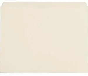 Business Source 43565 File Folders, Straight-Cut Tab, 11 Pt, Letter, 100/Box, Manila