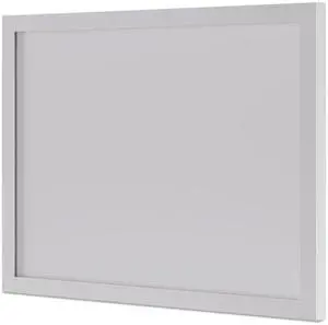 Basyx BLBF72MODG 27.3 x 39.5 x 0.12 in. BL Series Frosted Glass Modesty Panel, Silver-Frosted