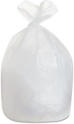 Boardwalk 385822 High-Density Can Liners, 38 x 58, 60-Gal, 19 Micron Equivalent, Natural, 25/Roll, 5 Rolls/Carton, 1 Carton