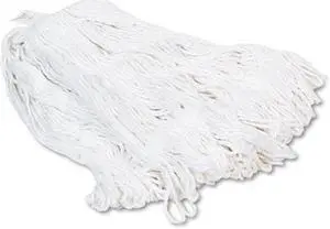 Pro Loop Web/Tailband Wet Mop Head, Rayon, 24oz, White, 12/Carton