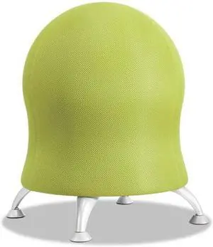 Safco Zenergy Ball Chair 22 1/2" Diameter x 23" High Grass/Silver 4750GS