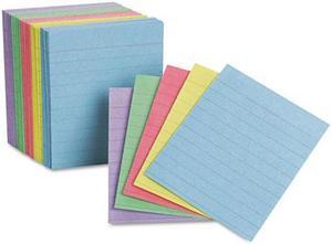 Oxford 10010 Ruled Mini Index Cards, 3 x 2 1/2, Assorted, 200/Pack, 1 Pack