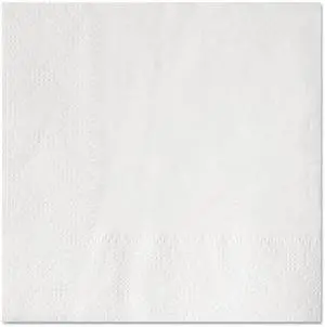 Beverage Napkins, 2-Ply 9 1/2 x 9 1/2, White, Embossed, 1000/Carton HFM180300