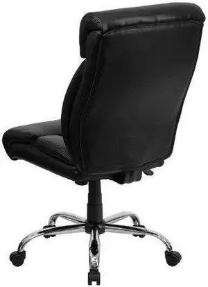 HERCULES Series Big & Tall 400 lb. Rated Black LeatherSoft Executive Ergonomic Office Chair with Full Headrest