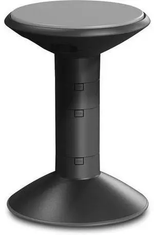 Storex Wiggle Stool - Black - 13" Length x 13" Width x 18.4" Height STX00300U01C