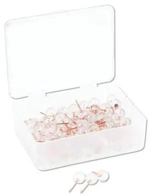 U Brands Pushpin,Sphere,Rose Gold 3089U0624