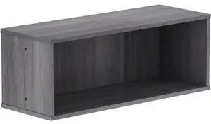 Lorell Panel System Open Storage Cabinet - 18.1" Height x 31.5" Width x 15.8" Depth - Charcoal - Laminate - 1Each LLR902