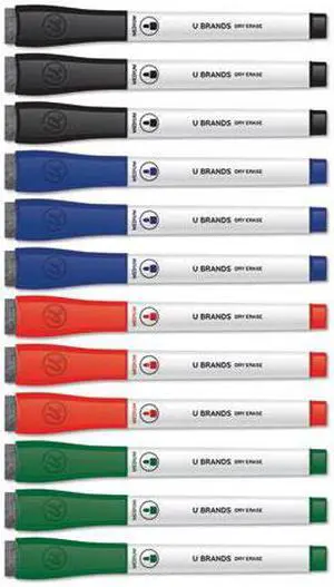 Dry erase markers - ASSORTED 12 Count Medium UBR3980U0012
