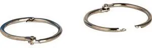 Business Source Standard Book Rings - 1.5" Diameter - Silver - Nickel Plated - 500 / Bundle  BSN01438BD