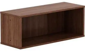 Lorell Panel System Open Storage Cabinet - 18.1" Height x 31.5" Width x 15.8" Depth - Walnut - Laminate - 1Each LLR90280