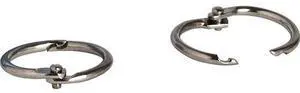 Business Source Standard Book Rings - 0.8" Diameter - Silver - 500 / Bundle  BSN01435BD