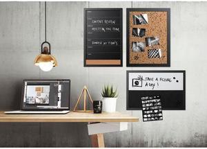 MasterVision Dry Erase Board, 18" X 24", Black/white/black, 3/pack BVCSOR033