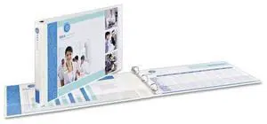 Avery 11" x 17" Heavy-Duty View Binders Slant Rings 1 1/2" Cap White 72125