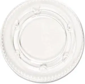 Crystal-Clear Portion Cup Lids, Fits 1.5-2.5oz Cups, 2400/Carton PCTYLS2FR