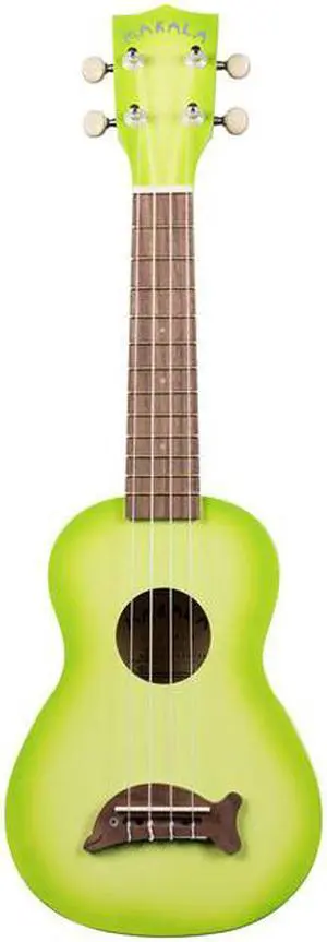 Kala Gloss Green Apple Burst Makala Dolphin Soprano Ukulele with Tote Bag Kala Gloss Green Apple Burst Makala Dolphin Soprano Ukulele with Tote Bag