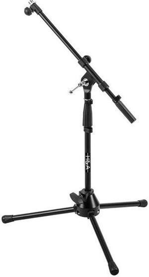 H&A Tripod Short Tripod Microphone Stand with Telescoping Boom #HA-STMS-T