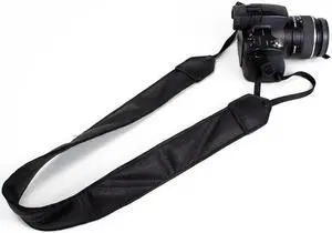 Perri's Leathers CSL-07 Garment Leather Camera Strap, Black with Triangle Stitch
