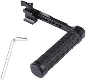 CAMVATE L-Type Side Handle with NATO Clamp, Rubber Grip