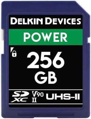 Delkin Devices Power 256GB UHS-II U3/V90 SDXC Memory Card #DDSDG2000256