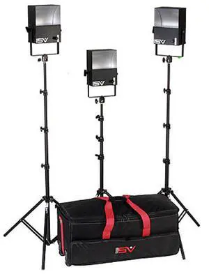 Smith-Victor SL300 3-Light 1800 Watt Softlight Location Kit #401405