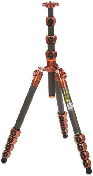 3 Legged Thing Legends Bucky 5-Section Carbon Fiber Travel Tripod, Bronze #BUCKY