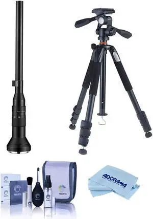 Venus Laowa 24mm f/14 2x Macro Probe Lens with Built-in Ring Light for Nikon F, Bundle with Vanguard VEO 3 GO 235AB Al Travel Tripod with T-50 Ball Head, Cleaning Kit, Cleaning Cloth Venus Laowa 24mm f/14 2x Macro Probe Lens with Built-in Ring Light for Nikon F, Bundle with Vanguard VEO 3 GO 235AB Al Travel Tripod with T-50 Ball Head, Cleaning Kit, Cleaning Cloth