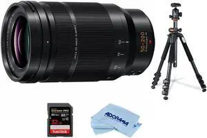 Panasonic Lumix G Leica DG Elmarit 50-200mm F/2.8-4 Power OIS Lens With Tripod