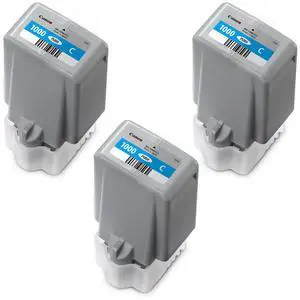 Canon 3 Pack PFI-1000 C Cyan LUCIA PRO ink for imagePROGRAF PRO-1000