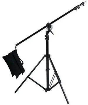 Adorama Adorama Boom Arm with Weight Bag & Light Stand forStudio Lights, 6' Stand, 80" Boom Arm