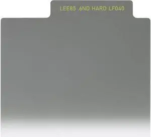 Lee Filters LEE85 85x115mm Neutral Density 0.6 Hard Grad Resin Filter #L85ND6GH