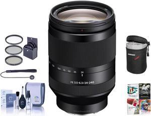 Sony FE 24-240mm F3.5-6.3 OSS E-Mount Lens w/Free Accessory Bundle #SEL24240 NK