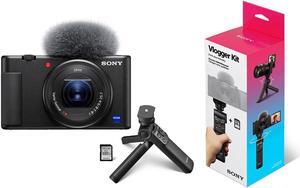 Sony ZV-1 Camera With Sony Vlogger Acc Kit Bluetooth Grip/ Tripod/ 64GB